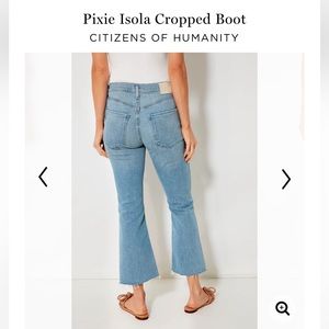 Citizens of Humanity pixie isola cropped boot jeans